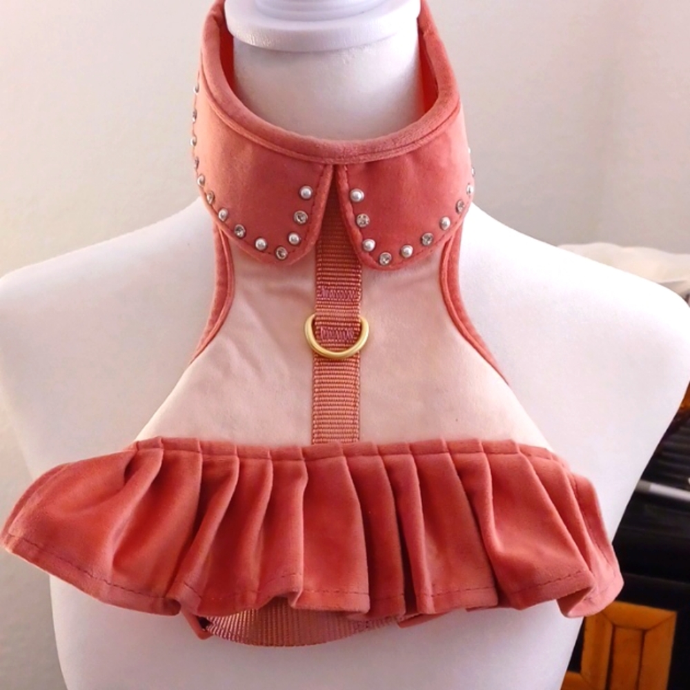 Pet harness glam pink